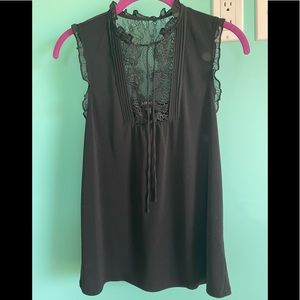 Express women’s black sleeveless blouse.